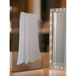 Lorraine Half Slip Size M Ivory Maxi Length Elastic Waist 100% Nylon Vintage